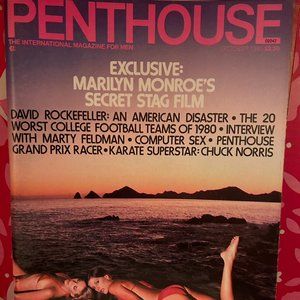 Penthouse OCTOBER 1980 KRISTEN KNUTSEN Marty Feldman Chuck Norris Monroe